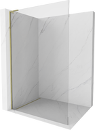Mexen Kioto L ścianka prysznicowa Walk-in 65 x 200 cm, transparent, złota - 800-065-103-50-00