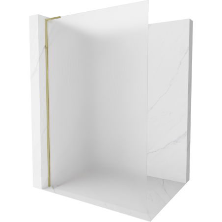 Mexen Kioto L ścianka prysznicowa Walk-in 80 x 200 cm, szron, złota - 800-080-103-50-30