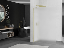 Mexen Kioto L ścianka prysznicowa Walk-in 70 x 200 cm, szron, złota szczotkowana - 800-070-103-55-30