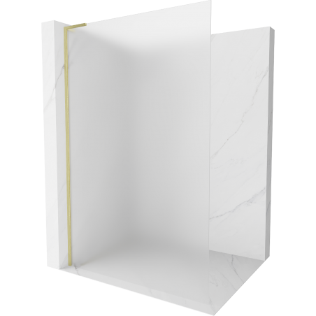 Mexen Kioto L ścianka prysznicowa Walk-in 110 x 200 cm, szron, złota szczotkowana - 800-110-103-55-30