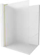 Mexen Kioto L ścianka prysznicowa Walk-in 110 x 200 cm, szron, złota szczotkowana - 800-110-103-55-30