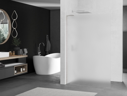 Mexen Kioto L ścianka prysznicowa Walk-in 90 x 200 cm, szron, nikiel szczotkowany - 800-090-103-97-30