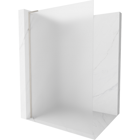 Mexen Kioto L ścianka prysznicowa Walk-in 100 x 200 cm, szron, nikiel szczotkowany - 800-100-103-97-30