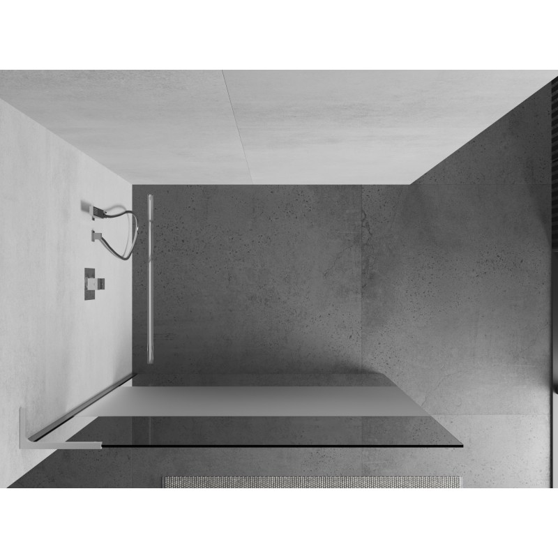Mexen Kioto L ścianka prysznicowa Walk-in 120 x 200 cm, transparent/szron, chrom - 800-120-103-01-35
