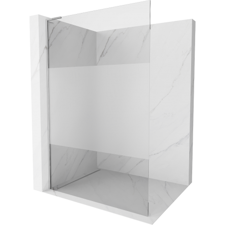 Mexen Kioto L ścianka prysznicowa Walk-in 120 x 200 cm, transparent/szron, chrom - 800-120-103-01-35