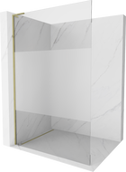 Mexen Kioto L ścianka prysznicowa Walk-in 70 x 200 cm, transparent/szron, złota - 800-070-103-50-35