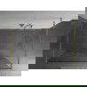 Mexen Kioto ścianka prysznicowa wolnostojąca 140 x 200 cm, biały wzór 8 mm, złota szczotkowana - 800-140-002-55-85