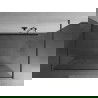 Mexen Kioto ścianka prysznicowa wolnostojąca 140 x 200 cm, biały wzór 8 mm, gun gray szczotkowany - 800-140-002-66-85
