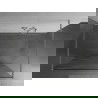 Mexen Kioto ścianka prysznicowa wolnostojąca 120 x 200 cm, biała fala 8 mm, nikiel szczotkowany - 800-120-002-97-97