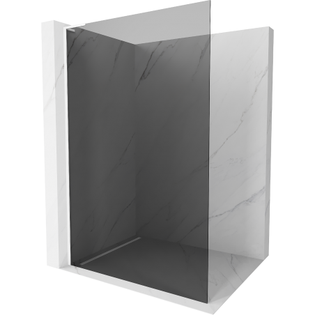 Mexen Kioto L ścianka prysznicowa Walk-in 80 x 200 cm, grafit, biała - 800-080-103-20-40