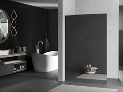 Mexen Kioto L ścianka prysznicowa Walk-in 100 x 200 cm, lustro, biała - 800-100-103-20-50