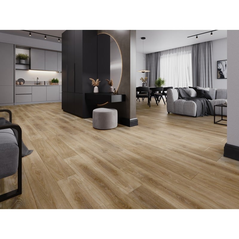 Mexen San Marcos panele winylowe 1240 x 182 mm SPC 6,5 mm, podkład IXPE 1,5 mm, 4 V-Fuga, Dąb - F1048-1240-182-505-4V1-01