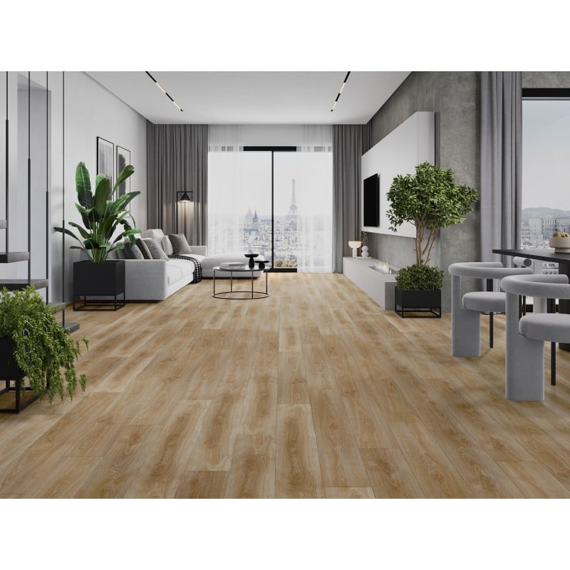 Mexen San Marcos panele winylowe 1240 x 182 mm SPC 6,5 mm, podkład IXPE 1,5 mm, 4 V-Fuga, Dąb - F1048-1240-182-505-4V1-01