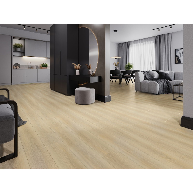 Mexen Kinston panele winylowe 1240 x 182 mm SPC 6,5 mm, podkład IXPE 1,5 mm, 4 V-Fuga, Dąb - F1057-1240-182-505-4V1-01