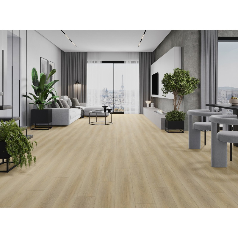 Mexen Kinston panele winylowe 1240 x 182 mm SPC 6,5 mm, podkład IXPE 1,5 mm, 4 V-Fuga, Dąb - F1057-1240-182-505-4V1-01