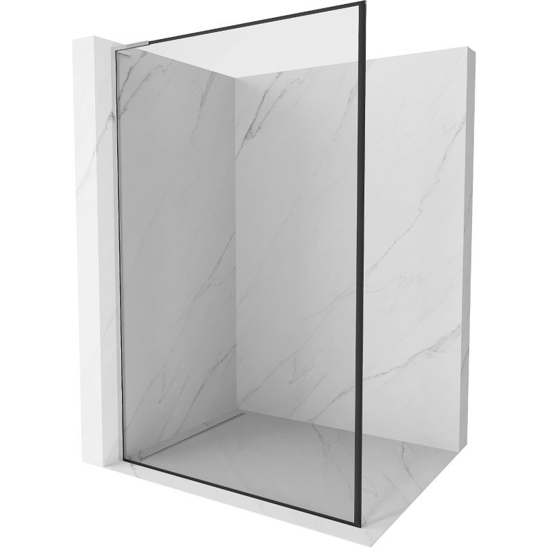 Mexen Kioto L ścianka prysznicowa Walk-in 60 x 200 cm, czarna ramka, chrom - 800-060-103-01-70