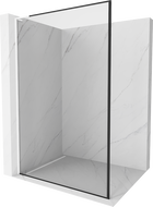 Mexen Kioto L ścianka prysznicowa Walk-in 110 x 200 cm, czarna ramka, biała - 800-110-103-20-70