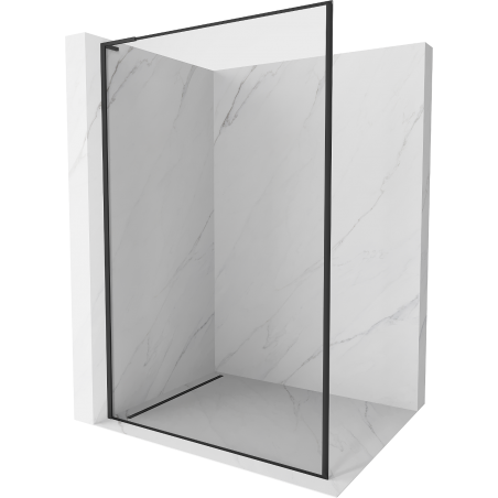 Mexen Kioto L ścianka prysznicowa Walk-in 110 x 200 cm, czarna ramka, czarna - 800-110-103-70-70