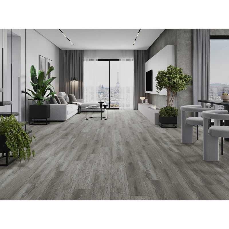 Mexen Claremont panele winylowe 1240 x 182 mm SPC 6,5 mm, podkład IXPE 1,5 mm, 4 V-Fuga, Dąb - F1039-1240-182-505-4V1-01