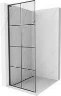Mexen Kioto L ścianka prysznicowa Walk-in 70 x 200 cm, czarna kratka, czarna - 800-070-103-70-77