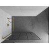 Mexen Kioto L ścianka prysznicowa Walk-in 110 x 200 cm, czarny wzór, złota - 800-110-103-50-78