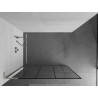 Mexen Kioto L ścianka prysznicowa Walk-in 90 x 200 cm, czarny wzór, nikiel szczotkowany - 800-090-103-97-78