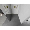 Mexen Kioto L ścianka prysznicowa Walk-in 80 x 200 cm, lustro, złota szczotkowana - 800-080-103-55-50