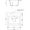 Mexen Milo zlewozmywak granitowy 1-komorowy z baterią kuchenną Telma, czarny - 6505-77-670200-00
