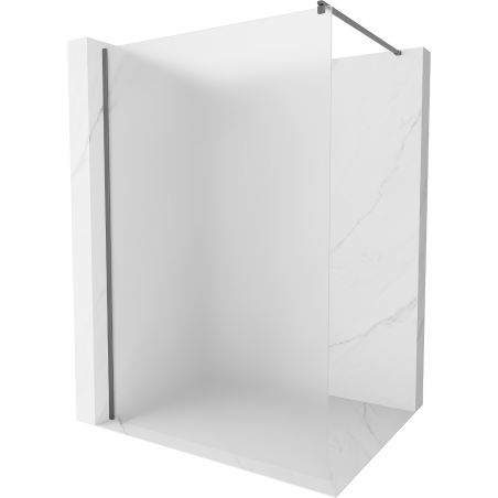 Mexen Kioto ścianka prysznicowa Walk-in 100 x 200 cm, szron 8 mm, gun metal - 800-100-101-95-30