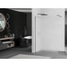 Mexen Kioto ścianka prysznicowa Walk-in 130 x 200 cm, szron 8 mm, gun metal - 800-130-101-95-30