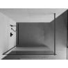 Mexen Kioto ścianka prysznicowa Walk-in 70 x 200 cm, transparent/szron 8 mm, gun metal - 800-070-101-95-35
