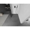 Mexen Kioto ścianka prysznicowa Walk-in 80 x 200 cm, czarna kratka 8 mm, gun metal - 800-080-101-95-77