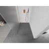 Mexen Kioto ścianka prysznicowa Walk-in 80 x 200 cm, szron 8 mm, miedź szczotkowana - 800-080-101-65-30