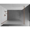 Mexen Kioto ścianka prysznicowa Walk-in 90 x 200 cm, szron 8 mm, miedź szczotkowana - 800-090-101-65-30