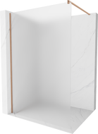 Mexen Kioto ścianka prysznicowa Walk-in 120 x 200 cm, szron 8 mm, miedź szczotkowana - 800-120-101-65-30