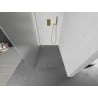 Mexen Kioto ścianka prysznicowa Walk-in 140 x 200 cm, szron 8 mm, złota szczotkowana - 800-140-101-55-30