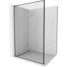 Mexen Kioto L ścianka prysznicowa Walk-in 80 x 200 cm, czarna ramka, gun metal - 800-080-103-95-70