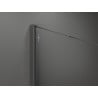 Mexen Kioto ścianka prysznicowa Walk-in 90 x 200 cm, czarna kratka 8 mm, gun metal - 800-090-101-95-77