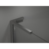 Mexen Kioto L ścianka prysznicowa Walk-in 90 x 200 cm, czarny wzór, gun metal - 800-090-103-95-78