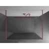 Mexen Kioto ścianka prysznicowa wolnostojąca 130 x 200 cm, prążki 8 mm, miedź szczotkowana - 800-130-002-65-09