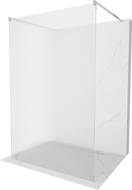 Mexen Kioto ścianka prysznicowa wolnostojąca 120 x 200 cm, prążki 8 mm, nikiel szczotkowany - 800-120-002-97-09