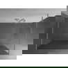 Mexen Kioto ścianka prysznicowa wolnostojąca 120 x 200 cm, prążki 8 mm, nikiel szczotkowany - 800-120-002-97-09