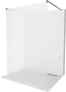 Mexen Kioto ścianka prysznicowa wolnostojąca 110 x 200 cm, szron 8 mm, gun metal - 800-110-002-95-30