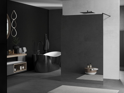 Mexen Kioto ścianka prysznicowa wolnostojąca 100 x 200 cm, lustro 8 mm, gun metal - 800-100-002-95-50