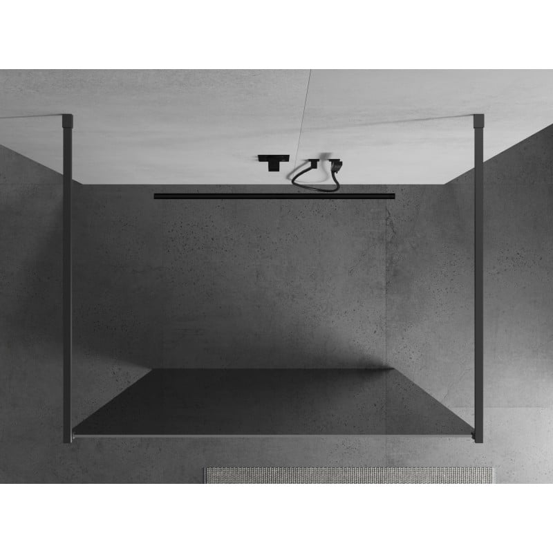 Mexen Kioto ścianka prysznicowa wolnostojąca 120 x 200 cm, lustro 8 mm, gun metal - 800-120-002-95-50
