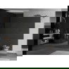 Mexen Kioto ścianka prysznicowa wolnostojąca 130 x 200 cm, lustro 8 mm, gun metal - 800-130-002-95-50