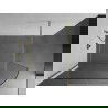 Mexen Kioto-R ścianka prysznicowa zaokrąglona Walk-in 110 x 200 cm, transparent 8 mm, złota szczotkowana - 800-110-101-55-06