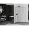 Mexen Kioto-R ścianka prysznicowa zaokrąglona Walk-in 120 x 200 cm, transparent 8 mm, gun metal - 800-120-101-95-06