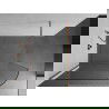 Mexen Kioto-R ścianka prysznicowa zaokrąglona Walk-in 160 x 200 cm, transparent 8 mm, miedź szczotkowana - 800-160-101-65-06