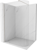 Mexen Kioto-R ścianka prysznicowa zaokrąglona Walk-in 100 x 200 cm, transparent 8 mm, nikiel szczotkowany - 800-100-101-97-06